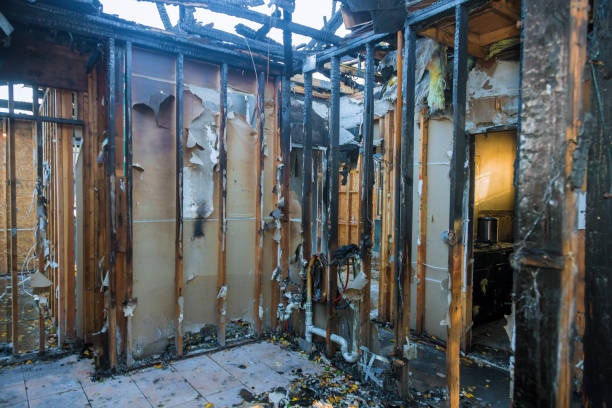 Professional Fire Damage Assessment technician working in New Egypt, NJ